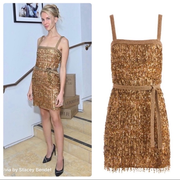 ALICE + OLIVIA Sonja Sequin Mini Dress - Picture 6 of 15